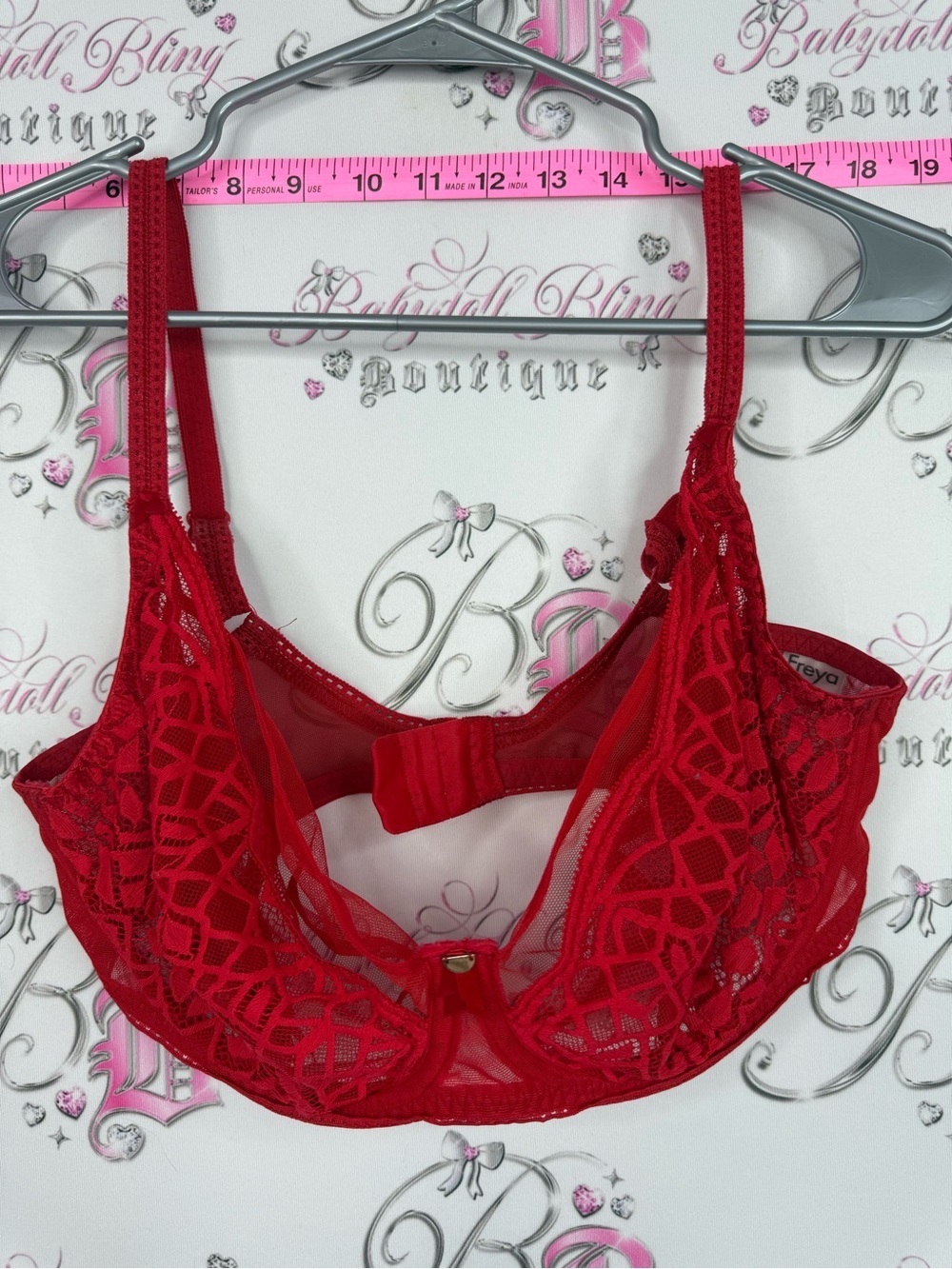 Freya bra Red Lace Underwire Bra 34H